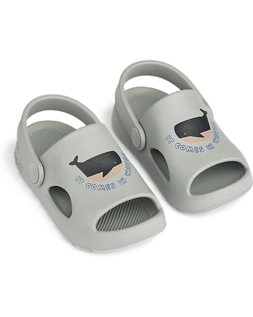 Liewood Morris Sandals - Whales/Grey - Soft and Flexibles Sandals