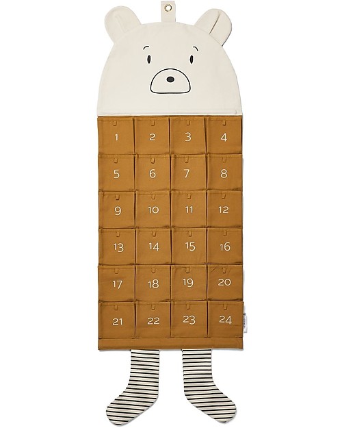 Liewood Mr Bear Christmas Calendar - Caramel - To Await Christmas with Joy! Advent Calendars