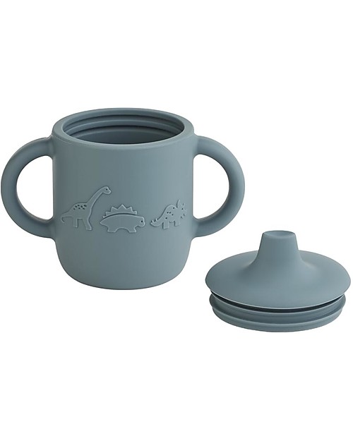 Liewood Neil Cup Sippy Cup with Spout and Handles - Dino Whale Blue - 150 ml Cups