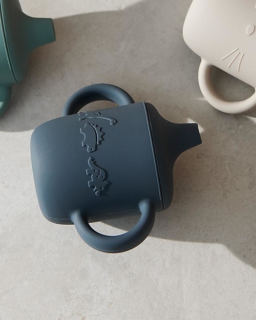 Liewood Neil Cup Sippy Cup with Spout and Handles - Dino Whale Blue - 150 ml Cups