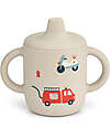 Liewood Neil Cup with Spout and Handles - Emergency Vehicles - Sandy - 150 ml Cups