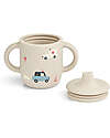 Liewood Neil Cup with Spout and Handles - Emergency Vehicles - Sandy - 150 ml Cups
