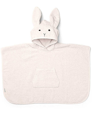Liewood Orla Poncho Bathrobe, Bunny Sweet Rose - 100% Organic Cotton Terry Towels And Flannels