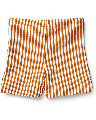 Liewood Otto Swim Pants Seersucker - Mustard/White Stripes - UPF 50+ Swimming Trunks