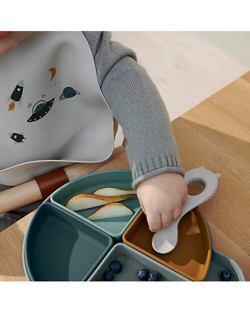 Liewood Pack of 2 Tilda Bibs - All Together - Space - Multi Mix - Silicone Waterproof Bibs