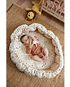 Liewood Padded Play Mat and Baby Nest 2 in 1 - Amusement Park/Sand - 100% Organic Cotton Padded Playmats