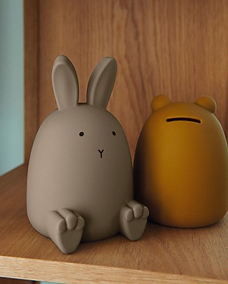 Liewood Palma Money Bank - Rabbit - Oat - From 2 Years Money Box