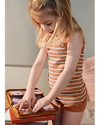 Liewood Peggy Pencil Case - Friendship Sandy Mix - 20,5x30 cm Pencil Cases