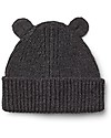 Liewood Renè Knitted Beanie with Ears - Dark Grey Melange - 100% wool Winter Hats