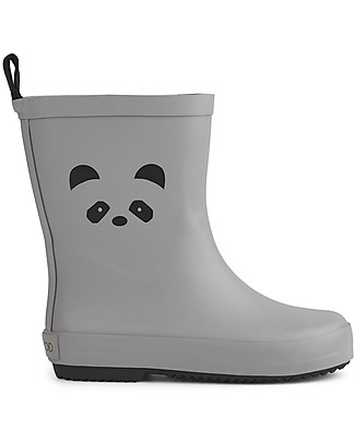 Liewood Rio Rain Boot, Panda Dumbo Grey - 100% natural rubber Wellies