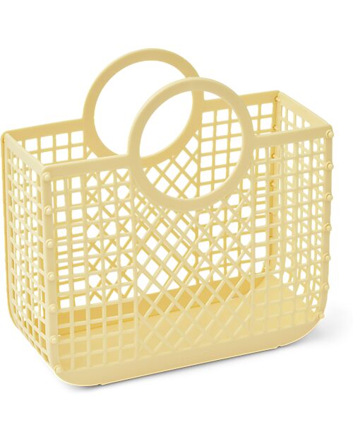 Liewood Samantha Small Basket Beach Bag - Lemonade - Multifunctional Tote Bags