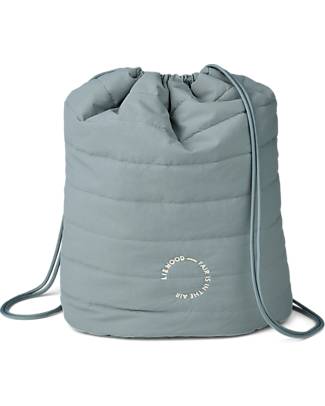 Liewood Samar Quilted Gym Bag for Kids - Sea Blue Backpack