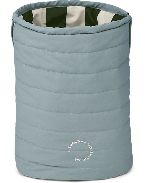 Liewood Samar Quilted Gym Bag for Kids - Sea Blue Kindergarten Backpacks