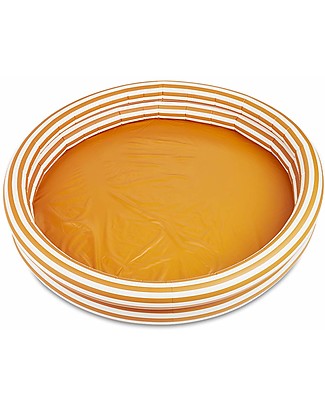 Liewood Savannah Pool - Mustard and Creme de la Creme Stripes - 150x25 cm Inflatable Pools