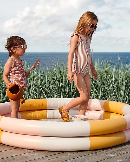 Liewood Savannah Pool - Peach/ Sandy and  Yellow Mellow Stripes - 150x25 cm Inflatable Pools