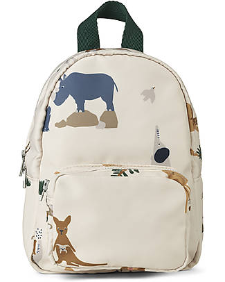 Liewood Saxo Mini Backpack - All Together - Sandy - 100% recycled polyester! Kindergarten Backpacks