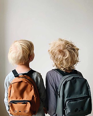 Liewood Saxo Mini Backpack, Panda Stone Grey - 100% recycled polyester! Small Backpacks