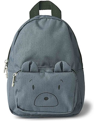 Liewood Saxo Mini Backpack -Whale Blue - 100% recycled polyester! Large Backpacks