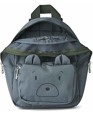 Liewood Saxo Mini Backpack -Whale Blue - 100% recycled polyester! Large Backpacks