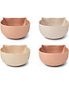 Liewood Set 4 Filiz Bowls - Pale Tuscany - 100% PLA Smooth and Soft Material Bowls & Plates