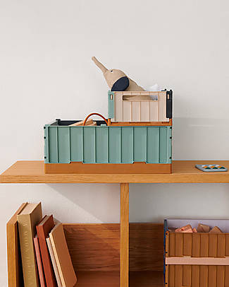 Liewood Set da 2 Cassette Portaoggetti Weston Medium - Sea Blue Multi Mix - 36x25x13 cm Storage organisers