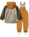 Liewood Set Dakota Softshell Jacket and Pants with Suspenders - Koala Multi Mix - Waterproof - 100% Recycled Material Waterproof