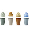 Liewood Set Ice Cream Silicone Toys - Blue Multi Mix Beach Toys