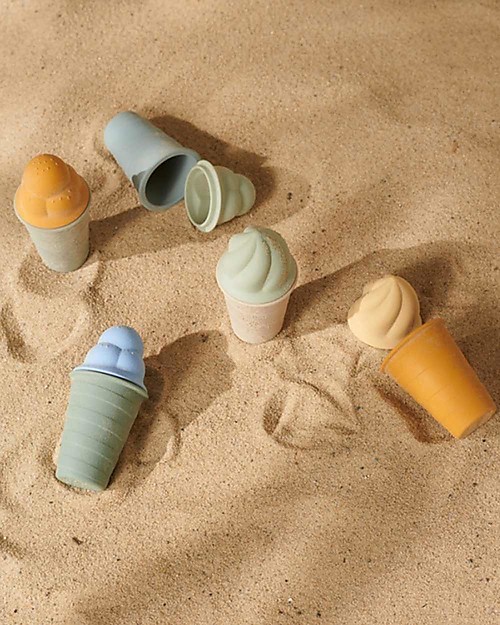 Liewood Set Ice Cream Silicone Toys - Blue Multi Mix Beach Toys