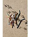 Liewood Set of 10 Jonas Straws - Golden Caramel Mix - Alternative to Disposable Straws Eco Straws