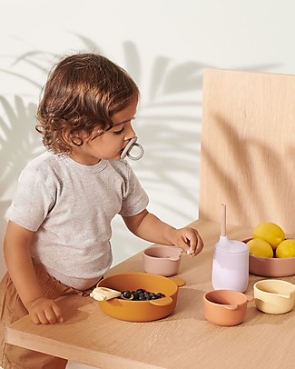 Liewood Set of 2 Sippy Cups with Straw Ellis - Light Lavander/Rose Mix Cups & Beakers