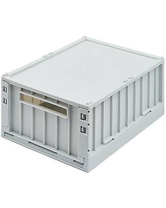 Liewood Set of 2 Weston Medium Storage Boxes with Lid - Cloud Blue - 14.5x36x25 cm Storage organisers