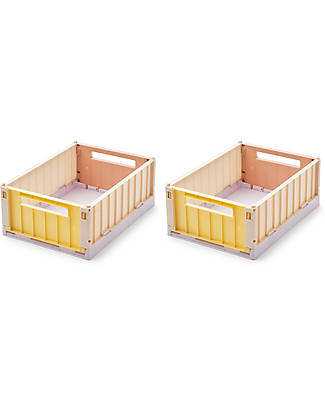 Liewood Set of 2 Weston Small Storage Boxes - Jojoba Multi Mix - 9,5x18x25 cm Storage organisers