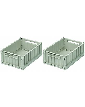 Liewood Set of 2 Weston Small Storage Boxes - Peppermint - 25x18x9 cm Storage organisers