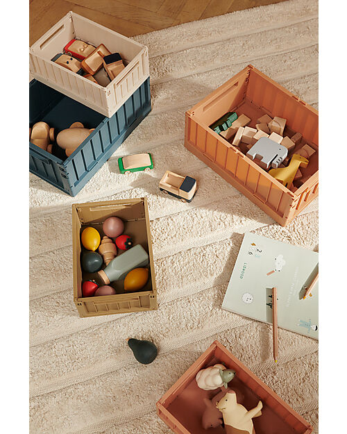 Liewood Set of 2 Weston Storage Box - Sandy - 25 x 36 x 13,5 cm Storage organisers