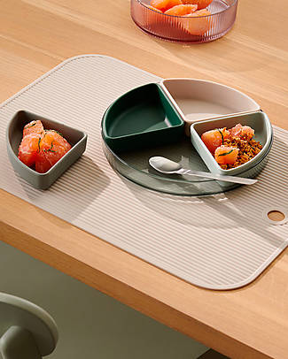 Liewood Shawn Divider Plate - Peppermint - Silicone and Tritan Bowls & Plates