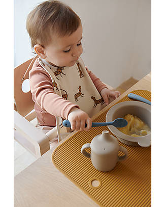Liewood Shea Silicone Feeding Set - Whale Blue Multi Mix - 2 Forks and 2 Spoons Cutlery