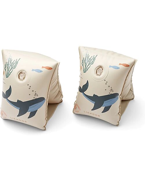 Liewood Shriley Printed Swim Wings -  Sea Creature/Sandy Beach Toys