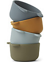 Liewood Silicone Bowls Set - 4 pieces - Golden Caramel/Blue Bowls & Plates