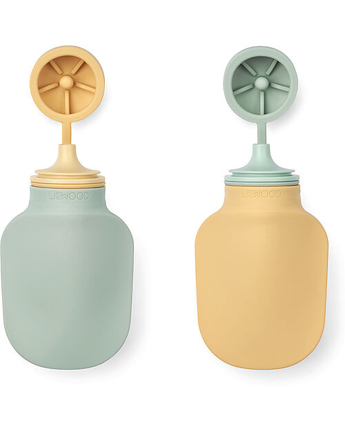 Liewood Silvia Smoothie Bottle 2 Pack - Dusty Mint/Jojoba Non-Thermal Water Bottles
