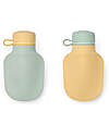 Liewood Silvia Smoothie Bottle 2 Pack - Dusty Mint/Jojoba Non-Thermal Water Bottles