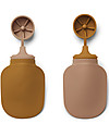 Liewood Silvia Smoothie Bottle - 2 Pieces - Mustard Dark Rose Mix Non-Thermal Water Bottles