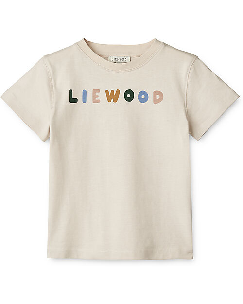 Liewood Sixten Placement Shortsleeve T-Shirt - Liewood - Sandy - 100% Organic Cotton T-shirts