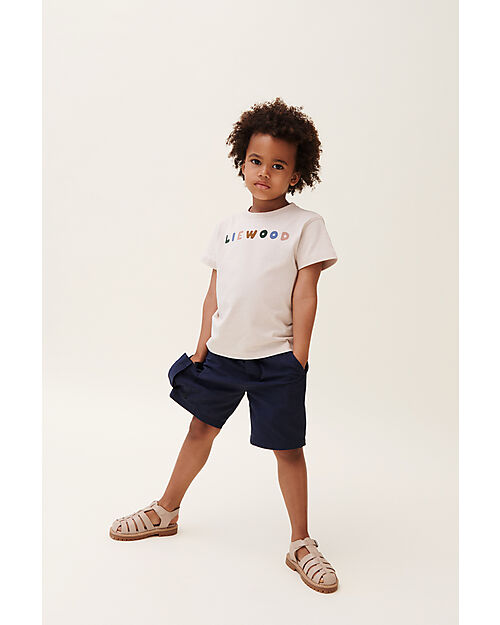 Liewood Sixten Placement Shortsleeve T-Shirt - Liewood - Sandy - 100% Organic Cotton T-shirts