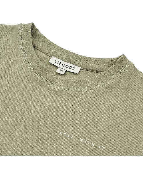 Liewood Sixten Placement Shortsleeve T-shirt - Roll With It - Tea - 100% Organic Cotton T-shirts