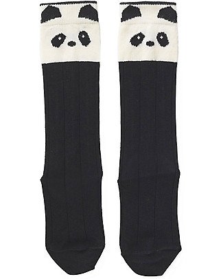 Liewood Sofia Socks, Panda Black & White - Elasticated Cotton Socks