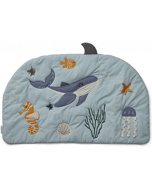 Liewood Sofie Activity Playmat Sea Creatures - Perfect to Bring On - Great for Developing Motor Sences! Padded Playmats
