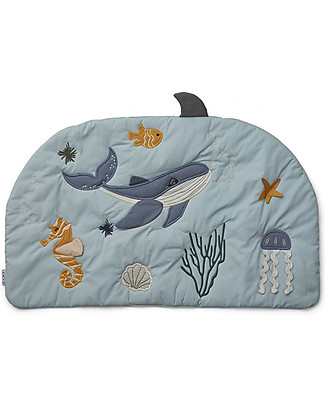 Liewood Sofie Activity Playmat Sea Creatures - Perfect to Bring On - Great for Developing Motor Sences! Playmats