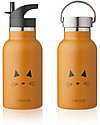 Liewood Stainless Steel Thermal Kids Bottle 350 ml, Cat Mustard Thermos Bottles