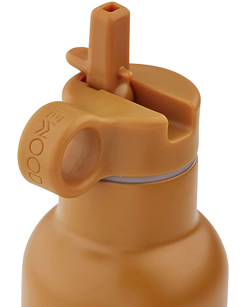 Liewood Stainless Steel Thermal Kids Bottle Anker 350 ml - Cat Mustard Thermos Bottles