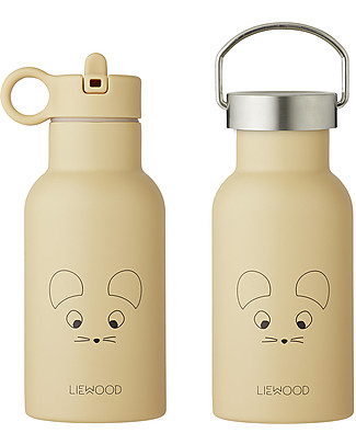 Liewood Stainless Steel Thermal Kids Bottle Anker 350 ml - Mouse Wheat Yellow Thermos Bottles